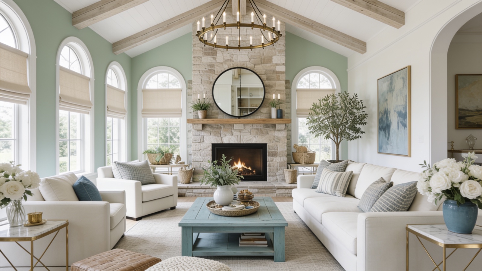 A calm, light-filled Charlotte sunroom